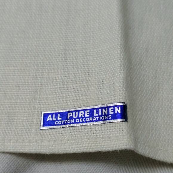 40s 50s Pure Linen Tea Towels Unused Pure Linen French Tea Towels Kitchen Towels - Picture 3 of 5